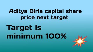 Aditya Birla capital share latest news  Aditya Birla capital share price next target [upl. by Kilah]