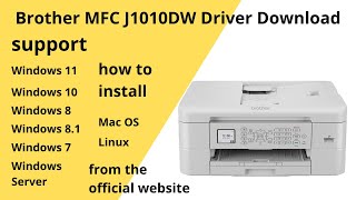 Brother MFC J1010DW Driver Download and Setup Windows 11 Windows 10Mac 13 Mac 12 Mac 11 [upl. by Allenrac423]