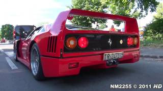 Ferrari F40 Loud Sound with Backfiring [upl. by Xel]