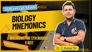 Biology Mnemonic by Dr D Kumar  Subaerial Stem [upl. by Thorlie]