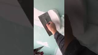 How to putty on wallsshots drywall satisfying [upl. by Anisamot]