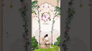 Save the date video invite l Digital Wedding Invitation l Indian Wedding Invite [upl. by Idnew]