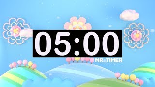 5 Minute Countdown Timer with Music For Kids [upl. by Novehs]