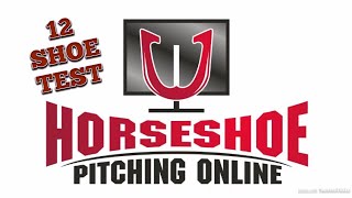 Horseshoe Pitching Online  12 shoes practice [upl. by Mullac904]