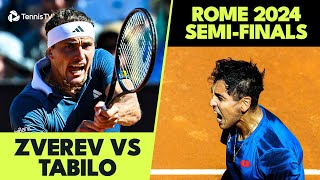 Alexander Zverev vs Alejandro Tabilo SemiFinal Highlights  Rome 2024 [upl. by Shiri126]