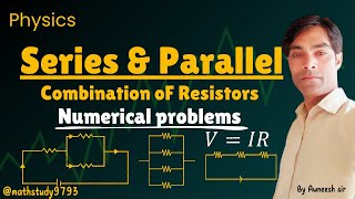 Series and parallel combination of Resistors mathstudy9793 parallel series class10 class12 [upl. by Zeiler]