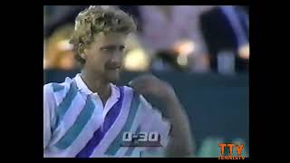 Miloslav Mecir v Ivan Lendl đź”Ą Key Biscayne 1987 [upl. by Schwitzer]