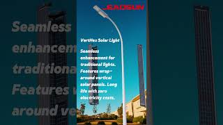 Revolutionizing Lighting How Vertical Solar Panels and LED Technology Replace Traditional Lights [upl. by Ojadnama898]