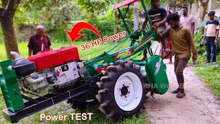 36 HP XL Power Tiller Amazing result  Power tiller Power TEST [upl. by Harlamert]