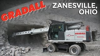 Gradall XL 4310 III Sidwell Limestone Mine Zanesville OH [upl. by Donahoe358]