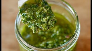 Chimichurri Sauce Recipe  Yummy homemade [upl. by Anibla]