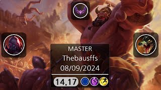 Thebausffs  Sion VS Renekton  RANKED  08092024 [upl. by Brucie]