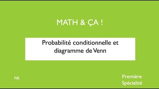 Probabilité conditionnelle et diagramme de Venn [upl. by Roselin474]