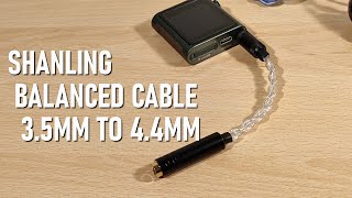 Shanling Balanced Cable Review [upl. by Ecinreb]