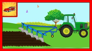 Desene Animate pentru Copii Tractorul la Ferma [upl. by Airdnaz]