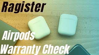 How to check apple airpods warranty online  How to register warranty of airpods [upl. by Brendis]