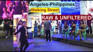 Angeles City Philippines Red Light District Walking Street [upl. by Charin]