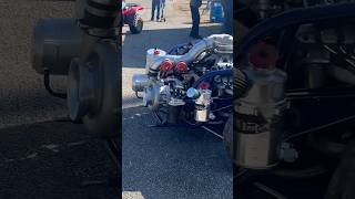 Huge no prep procharged carautomobile dragracer dragracinglife motorsport noprepracing racing [upl. by Lukey]