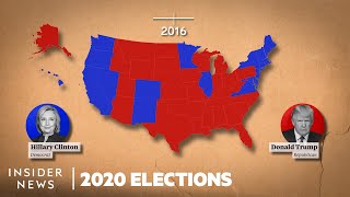 How States Voted In Every Presidential Election From George Washington To Donald Trump [upl. by Sidonius]