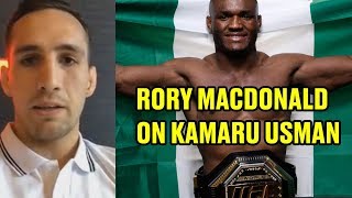 Rory MacDonald on Kamaru Usman amp How He Matches Up Against Him [upl. by Odnumyer473]