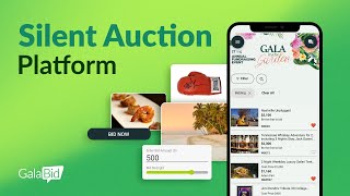 Silent Auction Platform for Fundraising  GalaBid [upl. by Sibby]