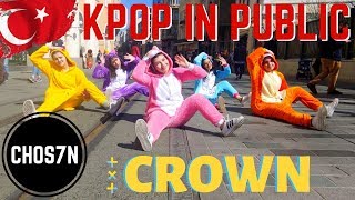 KPOP IN PUBLIC TURKEYISTANBUL TXT 투모로우바이투게더  CROWN 어느날 머리에서 뿔이 자랐다 Cover by CHOS7N [upl. by Seuqramed]