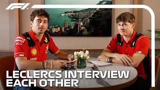 Charles And Arthur Leclerc Interview Each Other [upl. by Schnurr]