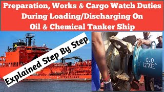 LoadingDischarging Work On Ship Fully Explained  Cargo Watch Duties During Loading And Discharging [upl. by Petracca]