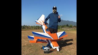 TWM Ultimate 60cc Maiden flight [upl. by Nnylakcaj554]