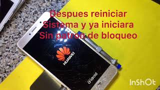 Quitar patrón bloqueo hard reset formatear huawei trtl53 [upl. by Reseta500]