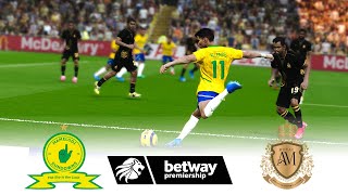 🔴MAMELODI SUNDOWNS vs ROYAL AM ⚽ BETWAY PREMIERSHIP 2425 ⚽ FOOTBALL GAMEPLAY HD [upl. by Gabriele]