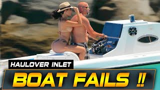 WORST BOAT FAILS AT HAULOVER INLET  BOAT ZONE [upl. by Nebe]