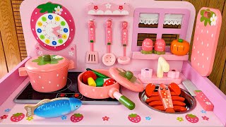 Satisfying with Unboxing Cute Wooden Kitchen PlaySet Toys Review  ASMR [upl. by Sivlek]