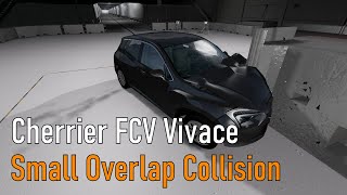 Cherrier FCV Vivace  Small Overlap Collision  BeamNGdrive [upl. by Aseret260]