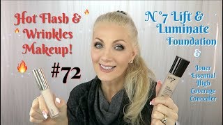 HOT FLASH amp Wrinkles Makeup 72  N° 7 Lift amp Luminate Foundation  BentlyK [upl. by Newfeld415]