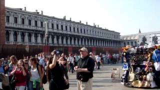 Trafalgar Tours  St Marks Square Venice Italy by Travelgroupie MPG MOV00767 [upl. by Suirtimid]