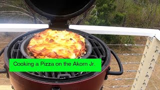 2023 Ep 10  How to cook a Pizza on the Akorn Jr BBQ [upl. by Ecirual]