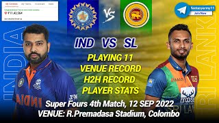 🔴LIVE IND vs SL Live Prediction SL vs IND  Sri Lanka vs India SF4 T20I [upl. by Eiuqnimod]