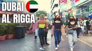 4K WALKING FROM AL RIGGA STREET TO UNION METRO STATION  DUBAIS BUSY STREET  DUBAI LIFE [upl. by Marya]