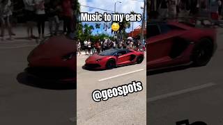 God I LOVE V12sEnjoy the blissful sounds of the Aventador SVJ amp Huracán Evofootage by geospots [upl. by Pollie590]