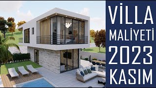 Müstakil Ev Maliyeti 2023  Villa İnşaat Maliyeti  Müstakil Ev Yapımı  Kaba İnşaat Maliyeti [upl. by Namzzaj]