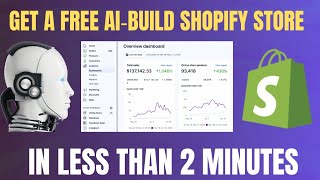 FREE AIBuilt Shopify Store in just 2 Minutes  Easiest Way To Start Shopify Dropshiping in 2024 [upl. by Fechter]