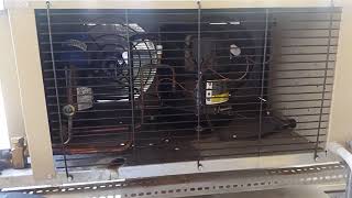 A R404a Heatcraft Freezer Room Condensing Unit [upl. by Eyahsal]