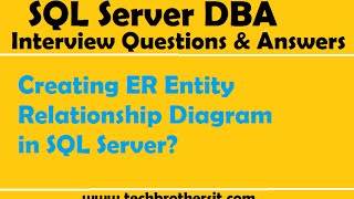 SQL Server Interview Questions amp Answers  Creating ER Entity Relationship Diagram in SQL Server [upl. by Aniles]