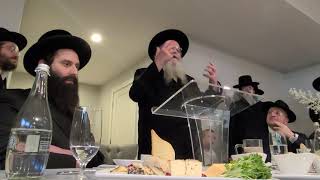 Harav Shaul Alter Shlitquota Speaking at a Breakfast in Lakewood  Home of R Zevi Wolmark [upl. by Zena]