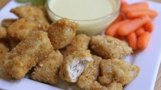 Homemade Chicken Nuggets  Honey Mustard Dipping Sauce Recipe [upl. by Ginevra670]