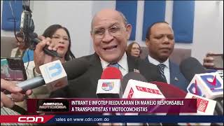 Intrant e Infotep reeducarán en manejo responsable a transportistas y motoconchistas [upl. by Pan]