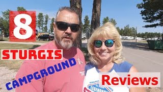 STURGIS CAMPGROUNDS WE EXPLORE 8 MORE AND GIVE YOU REVIEWS All in 20 minutes [upl. by Soiritos]