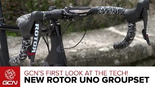 NEW ROTOR UNO Hydraulic Groupset – GCNs First Look At The Tech [upl. by Etyak728]