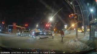 Car Crash Laval Vimont Quebec [upl. by Ahsenev]